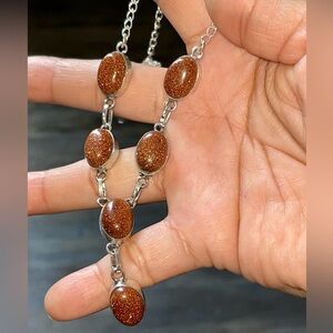 Goldstone Sandstone Necklace